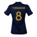 Frankrike Aurelien Tchouameni #8 Replika Hemma matchkläder Dam VM 2022 Korta ärmar